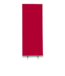 Full Color 31.5" x 81.8" Value Retractable Banner Kit - Color: Cardinal