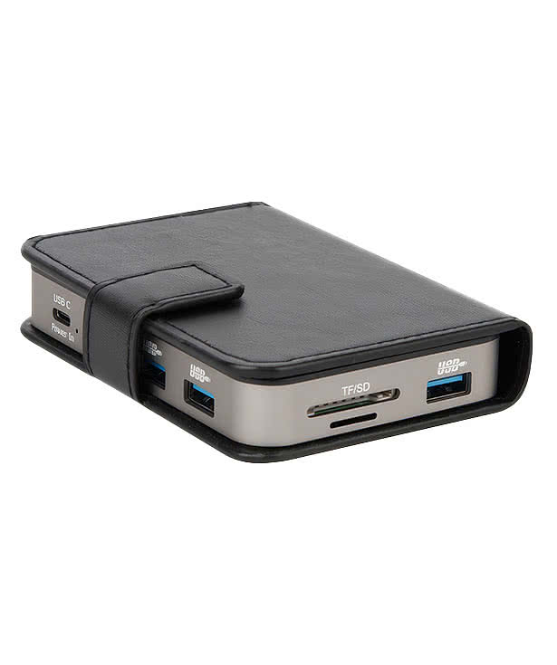 Charging Hub Kit with Leatherette Travel Case