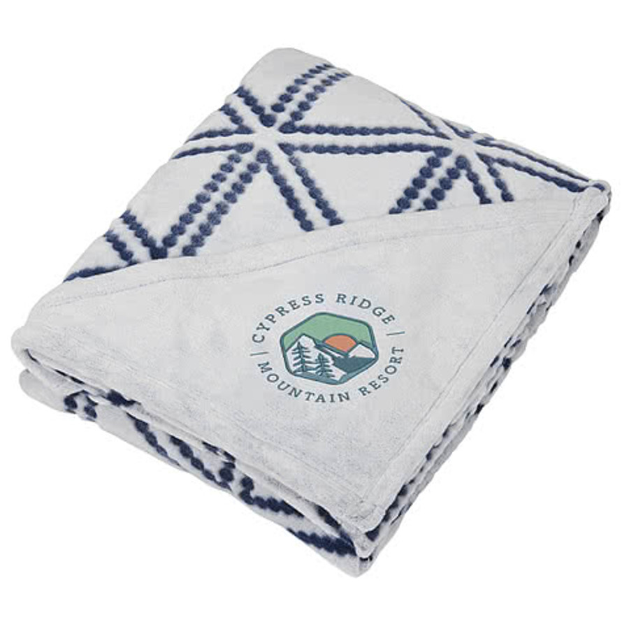 Sculpture Print Ultra Plush Blanket in Gray
