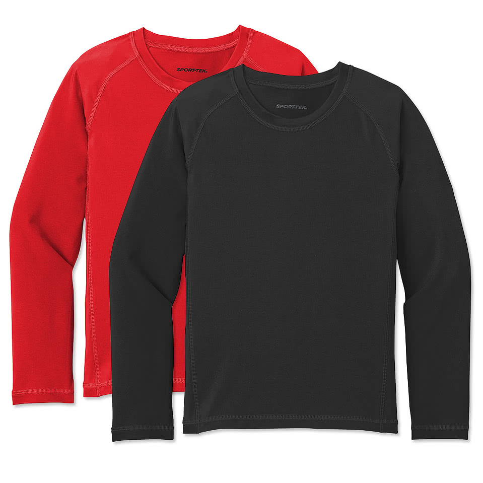 Sport-Tek Youth Long Sleeve Rash Guard Shirt