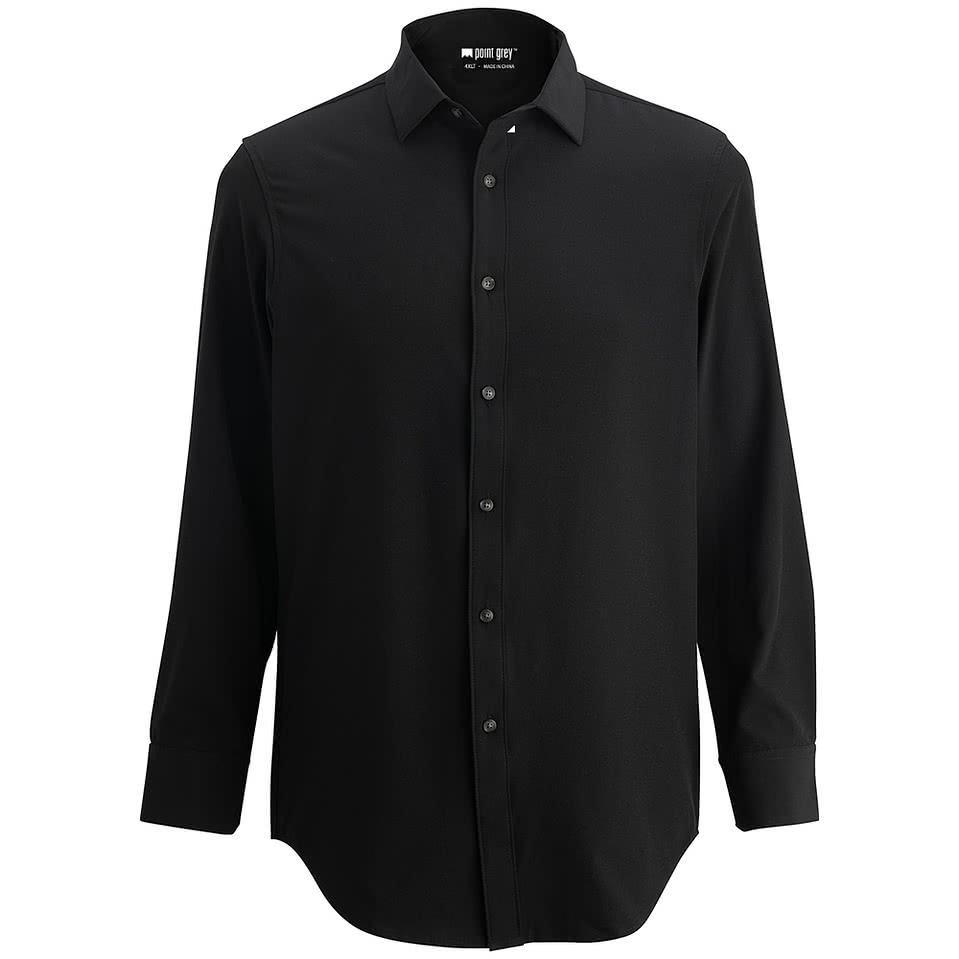 Edwards Point Grey Stretch Dress Shirt