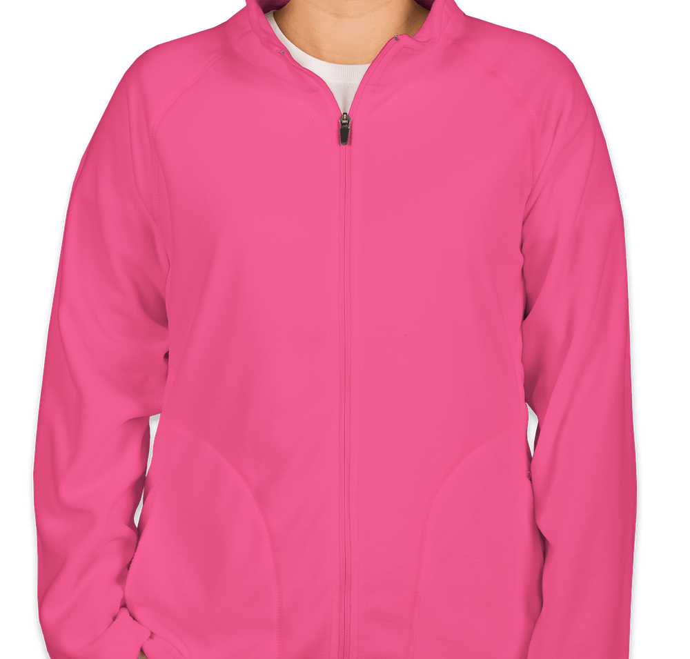 Team 365 Women's Full Zip Microfleece Jacket - Embroidered-default