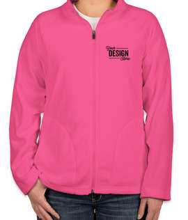 Team 365 Women's Full Zip Microfleece Jacket - Color: Sport Charity Pink