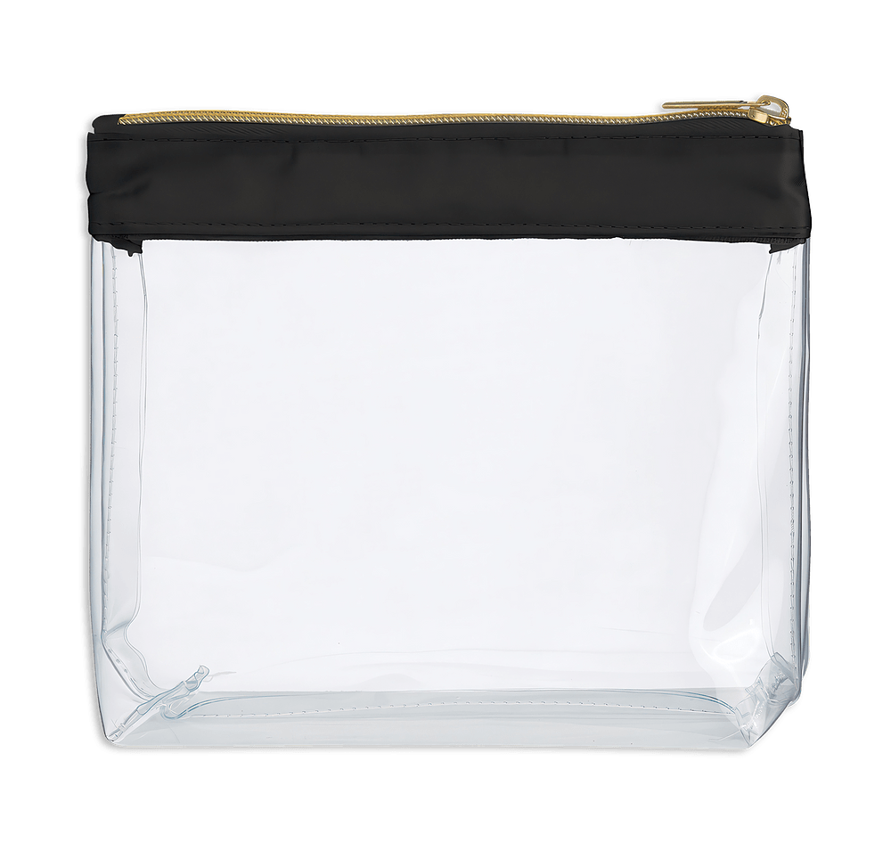 Sadie Satin Clear Cosmetic Bag-default
