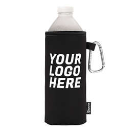 KOOZIE® Collapsible Bottle Kooler - Color: Black