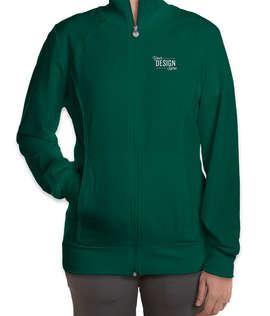 Cherokee Women's Infinity Full Zip Warm-Up Scrub Jacket - Color: Hunter Green