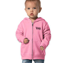 Port & Company Toddler Core 50/50 Zip Hoodie - Color: Candy Pink