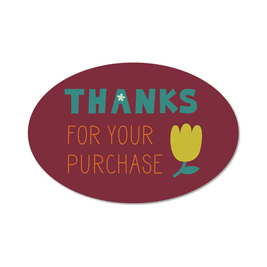 Full Color 3 in. x 2 in. Vinyl Oval Sticker in White