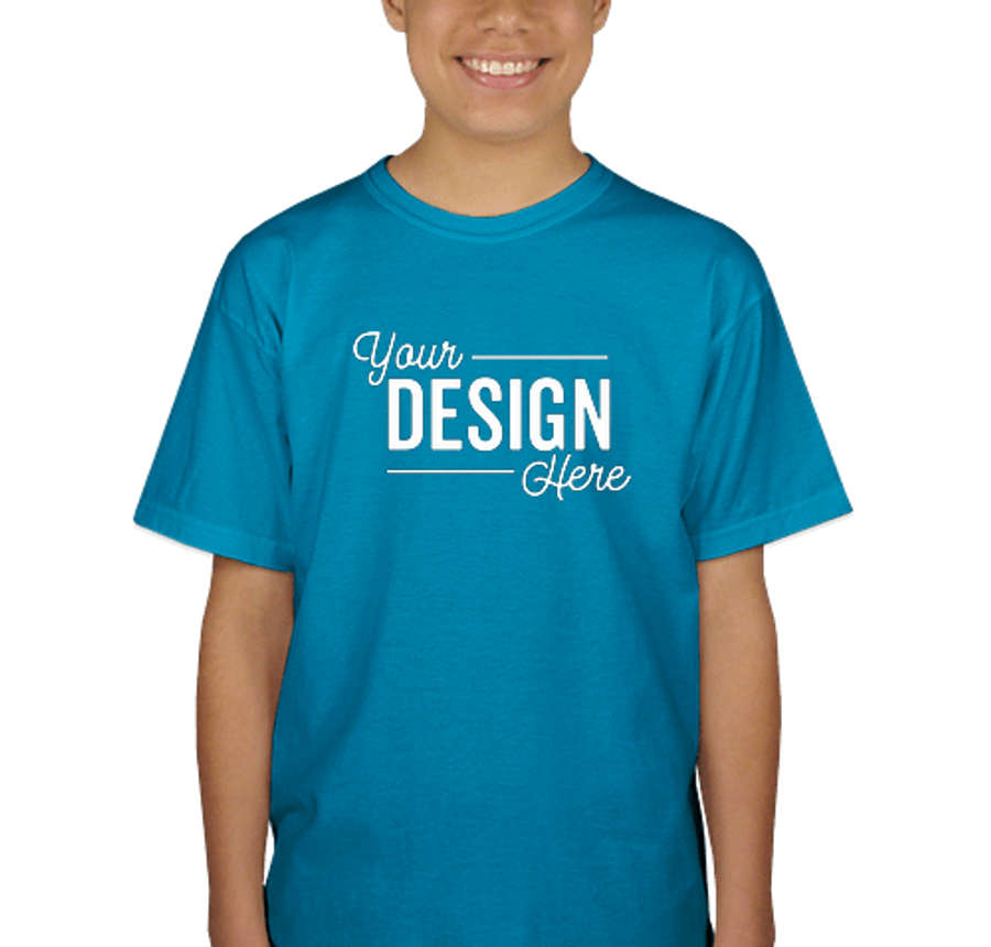 Gildan Youth 100% Cotton T-shirt in Sapphire