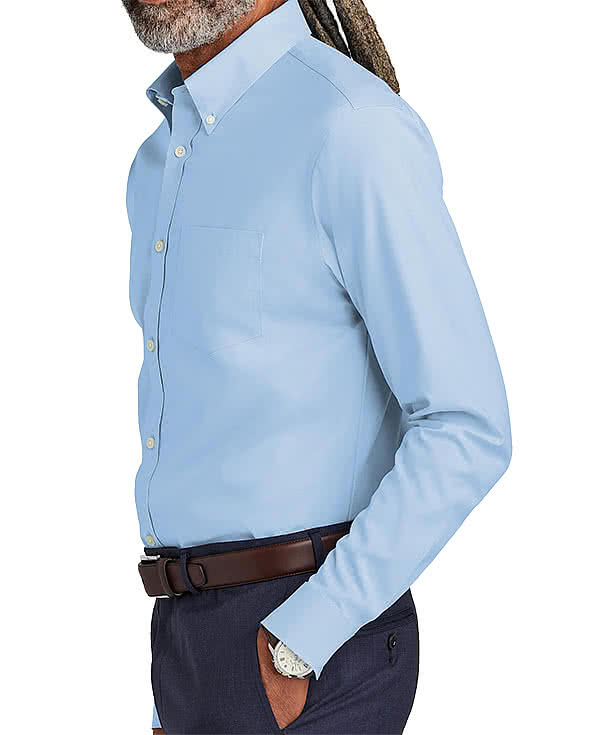 Custom Brooks Brothers Wrinkle-Free Stretch Pinpoint Dress