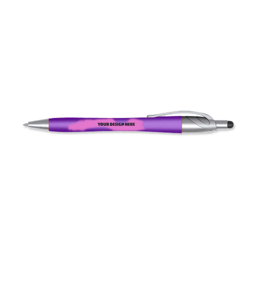 Mood Click Stylus Pen (black ink) in Purple To Pink