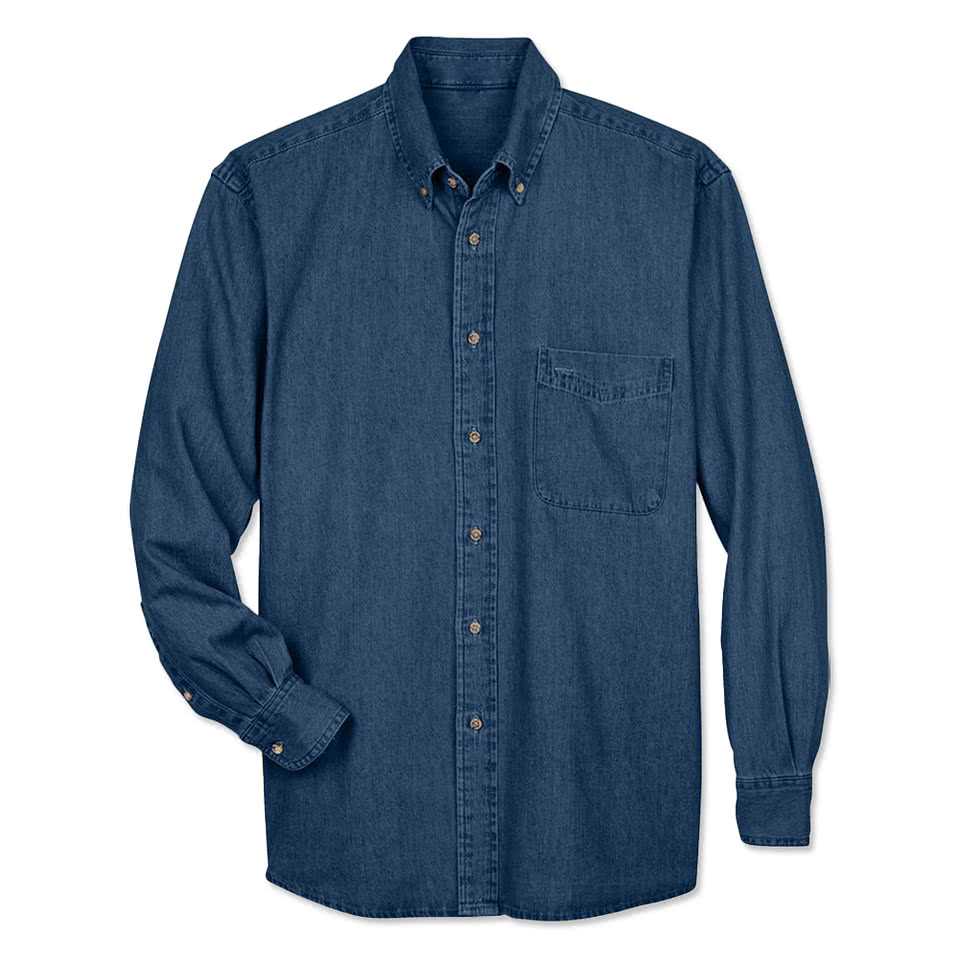 Blue Generation Women's Pocket Long Sleeve Denim Shirt