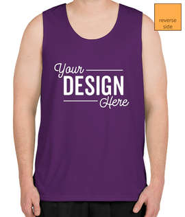 Augusta Reversible Performance Tank - Color: Purple / Gold