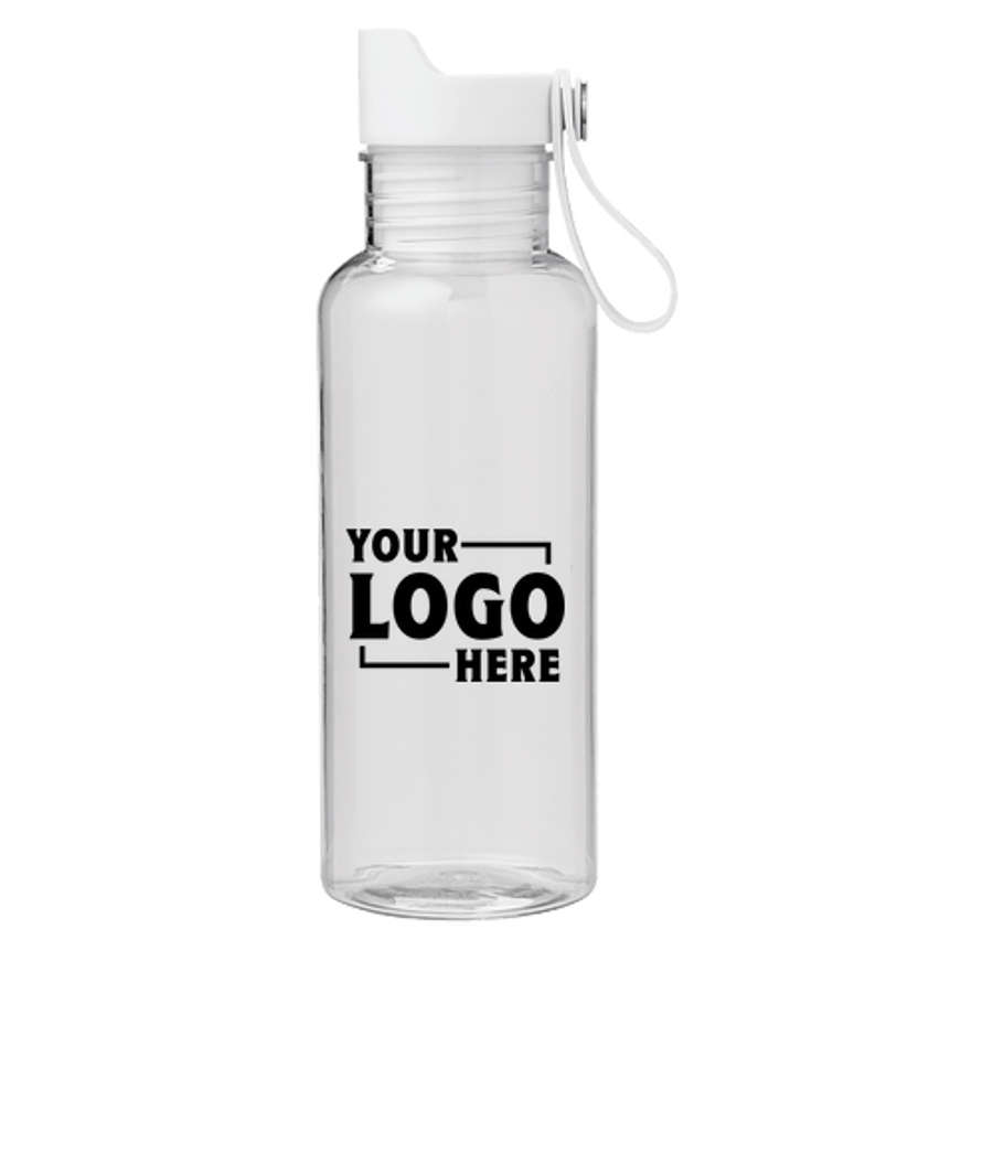 20 oz. Threadfast Epic Click Recycled Water Bottle in WHITE