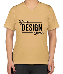 Canada - Team 365 Women's Zone V-Neck Performance Shirt - Color: Sport Vegas Gold