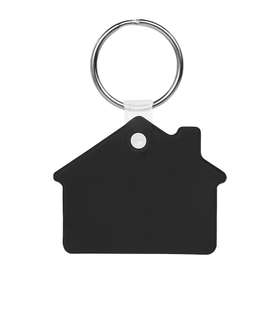 House Shaped Keychain - Color: Black