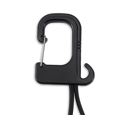 Swivel Clip Folding Bag Hanger in Black