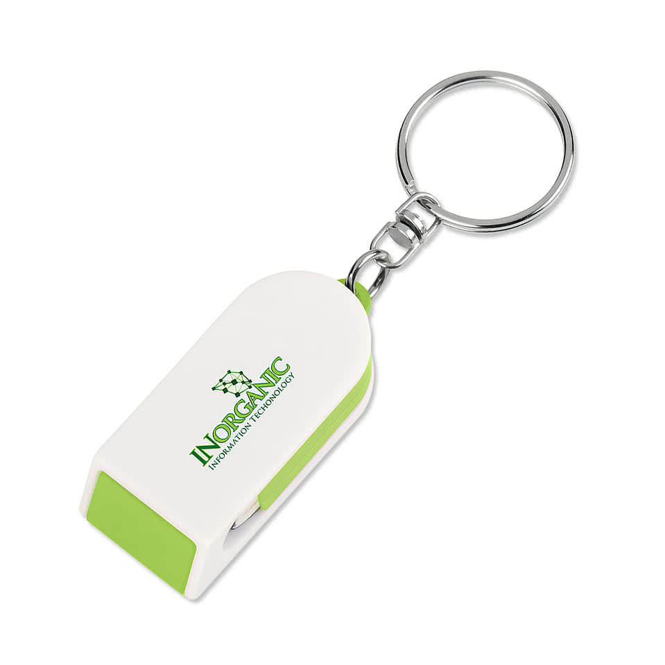 Phone Stand and Screen Cleaner Combo Keychain