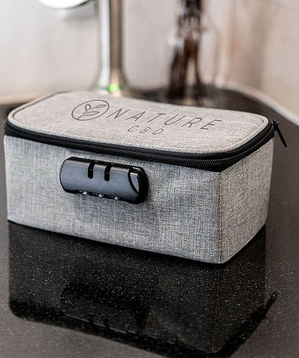 Heathered Stash Bag With Lock