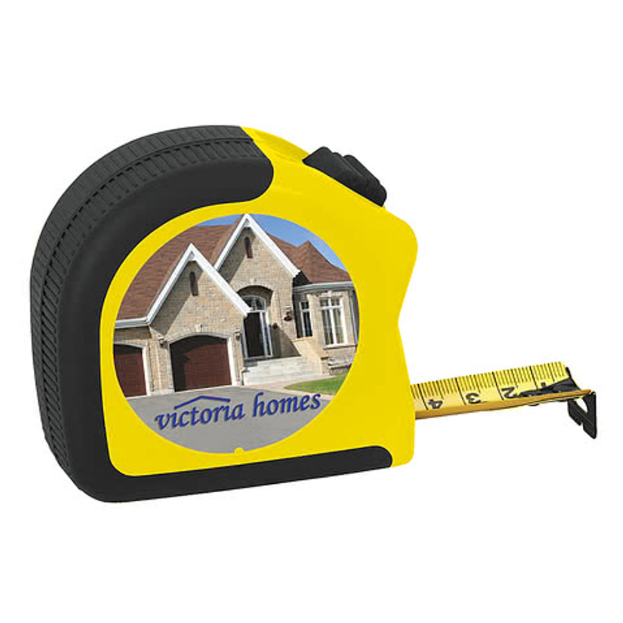 Full Color 25' Gripper Tape Measure in Yellow