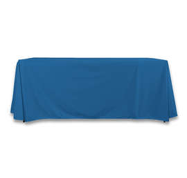 Full Color 6' Poplin Throw Tablecloth - Color: Blueberry