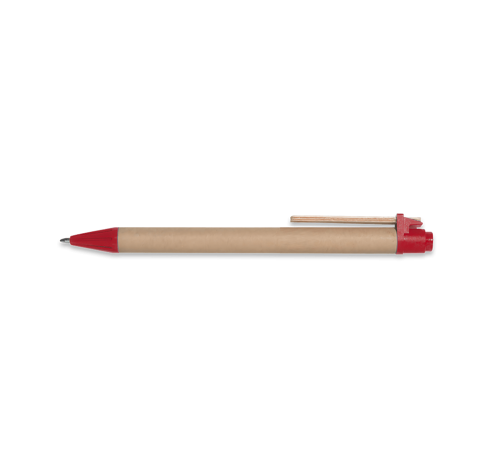 Eco-Inspired Paper Barrel Ballpoint Pen (black ink)-default