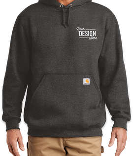 Carhartt Tall Midweight Pullover Hoodie - Embroidered - Color: Carbon Heather