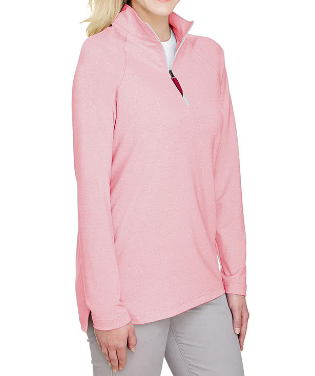 Devon & Jones Women's CrownLux Performance Quarter Zip Sweatshirt