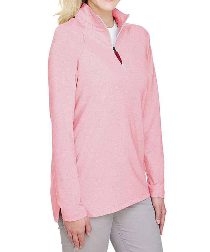 Devon & Jones Women's CrownLux Performance Quarter Zip Sweatshirt