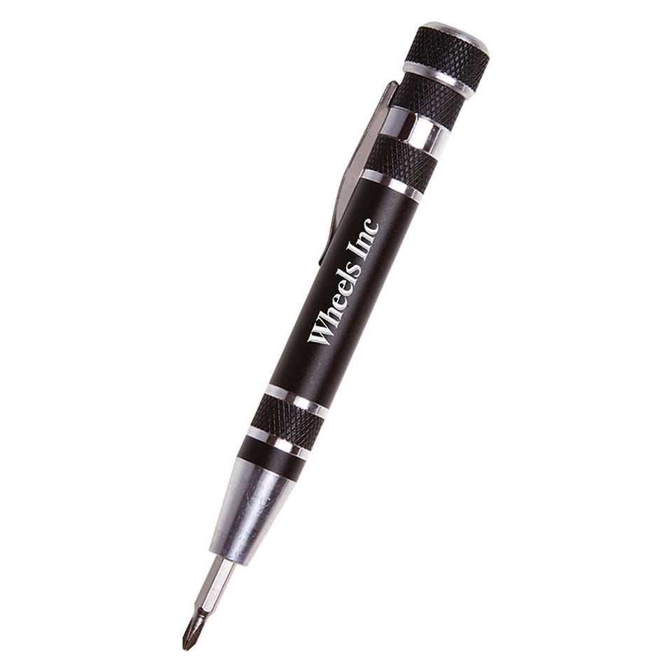 Laser Engraved Aluminum 8 Piece Pen-Style Tool Kit