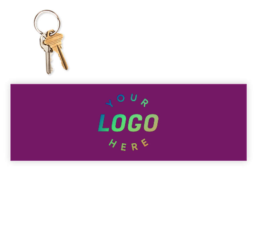 11.5 in. x 3.75 in. Rectangular Bumper Sticker in Plum