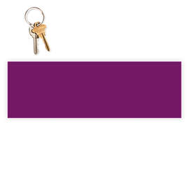 11.5 in. x 3.75 in. Rectangular Bumper Sticker - Color: Plum
