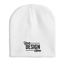 Sportsman Acrylic Knit Beanie - Color: White