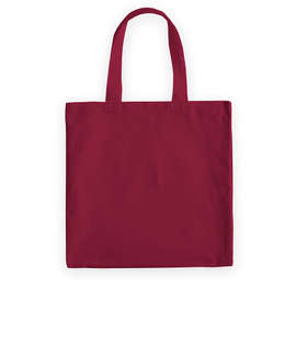 Medium Midweight 100% Cotton Canvas Tote Bag - Color: Maroon