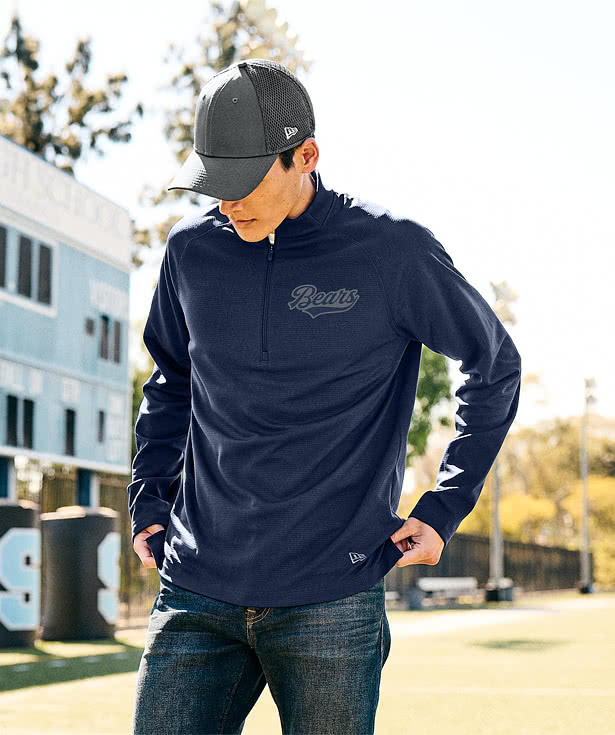 New Era Stand Out Recycled Quarter Zip Sweatshirt - Printed
