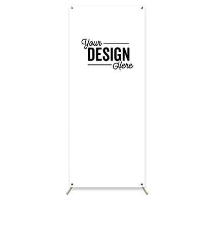 Full Color 30.5" x 74" Stand Up Banner - White
