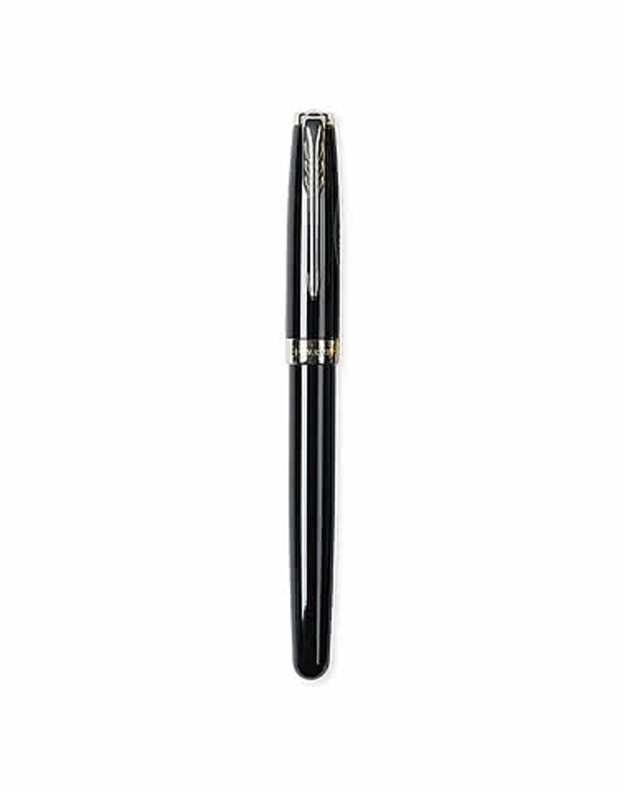 Parker Sonnet Rollerball (black ink) in Stainless Steel - Silver Trim