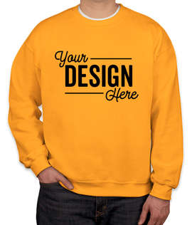 Gildan Midweight 50/50 Crewneck Sweatshirt - Color: Gold