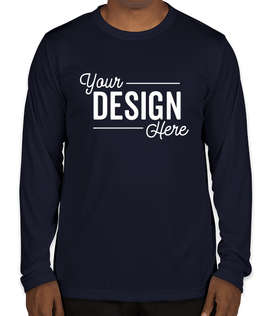 Canada - Team 365 Zone Long Sleeve Performance Shirt - Color: Sport Dark Navy