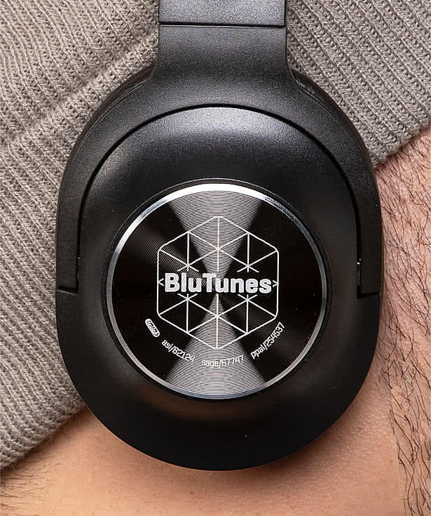 Laser Engraved BluTunes Wireless Headphones