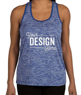 Sport-Tek Women's Electric Heather Racerback Tank - Color: True Royal Electric / True Royal