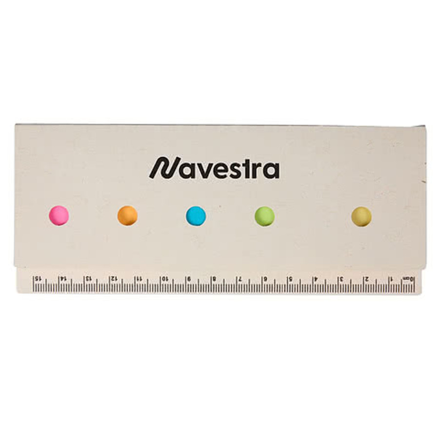 Recycled Milk Carton Sticky Notes & Ruler Pad in White