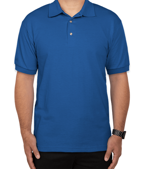 Gildan DryBlend 50/50 Jersey Polo - Embroidered in Royal