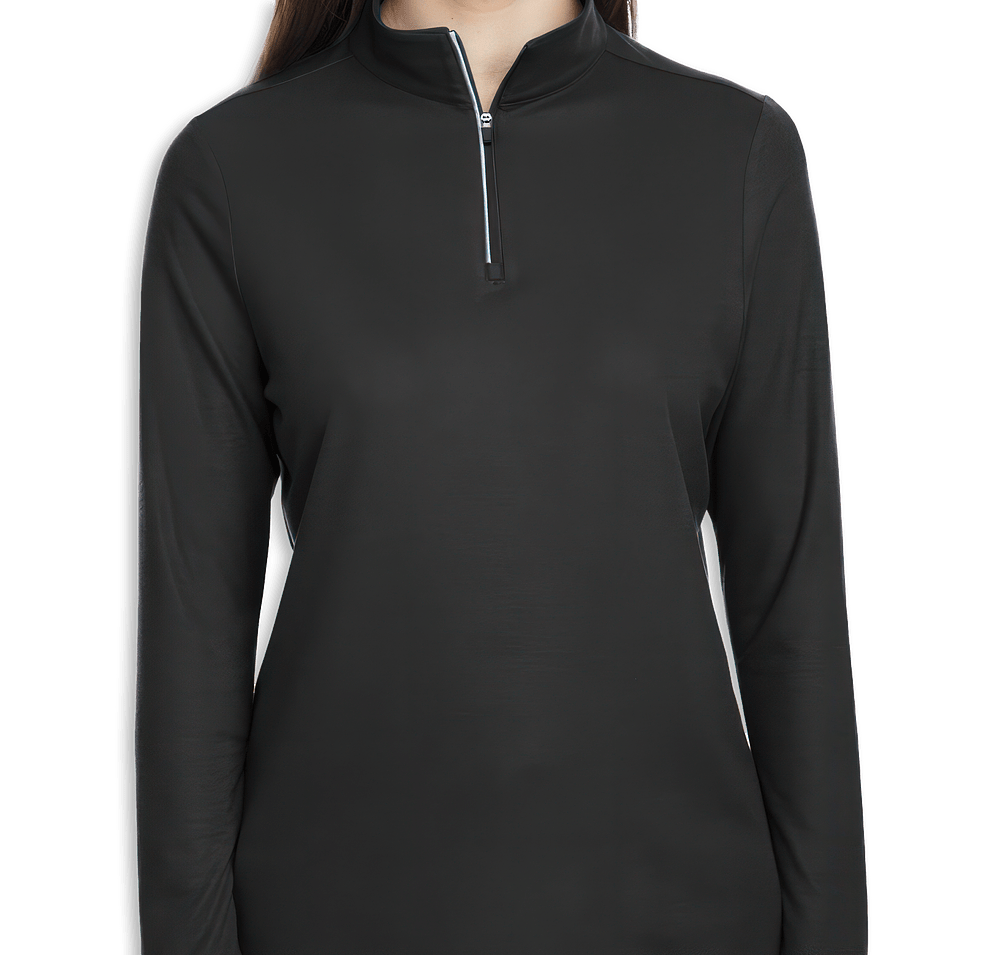 Core 365 Women's Fusion ChromaSoft Pique Quarter Zip Sweatshirt - Embroidered-default
