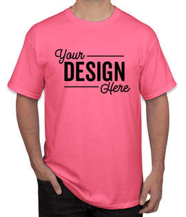 Canada - Gildan 100% Cotton T-shirt - Color: Safety Pink