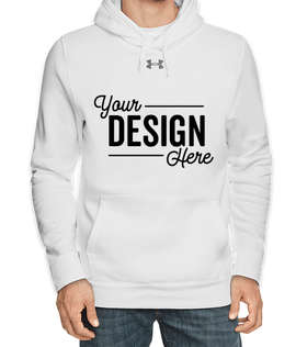Under Armour Hustle Pullover Hoodie - Color: White / Graphite