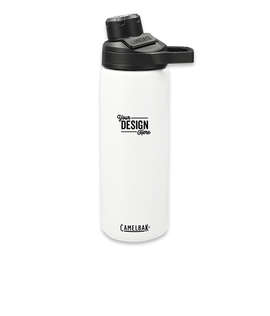 CamelBak Laser Engraved 20 oz. Chute Mag Copper Vacuum Insulated Water Bottle - Color: White