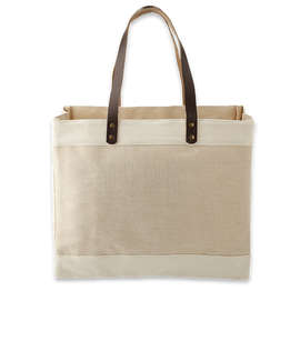 Westover Premium Market Medium Jute Tote Bag - Color: Natural