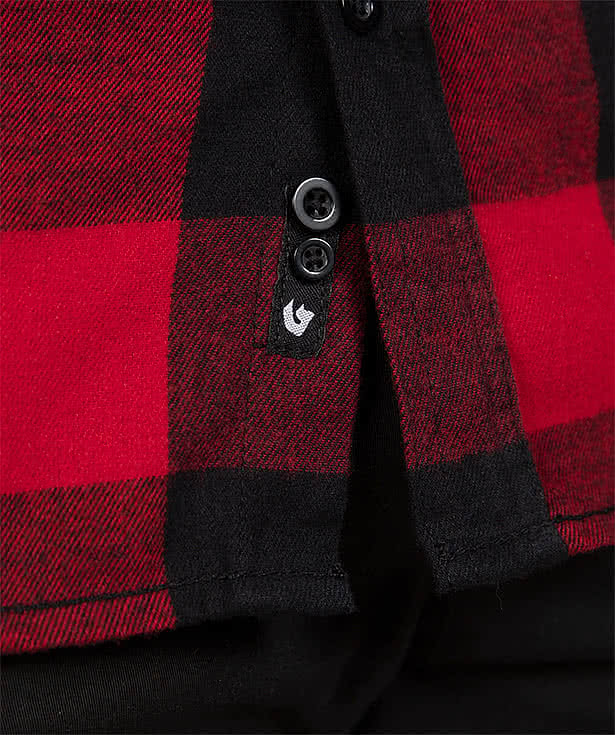 Burnside Plaid Flannel Long Sleeve Shirt 