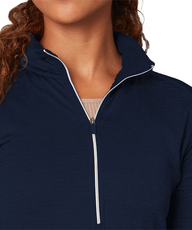 Fossa Apparel Women's Laguna Half Zip Fleece Pullover